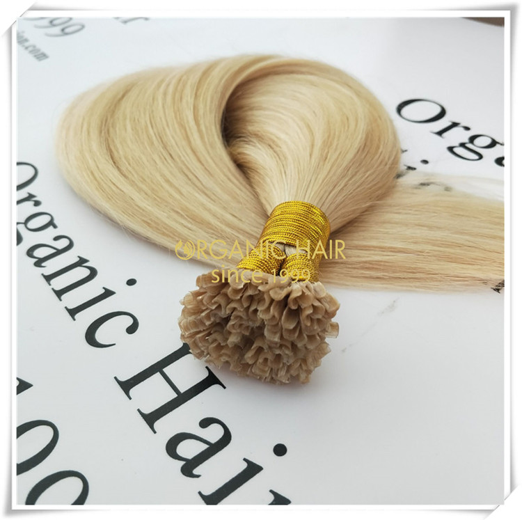 Double drawn top quality U tip hair extensions CNY029